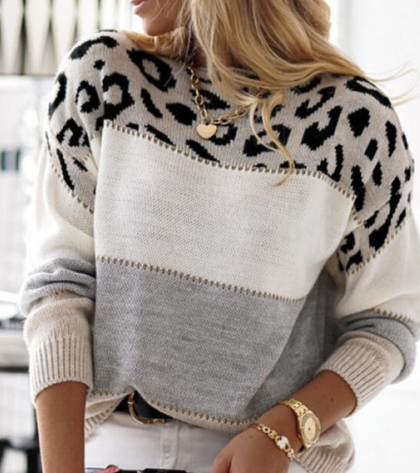Bennet™ | Maglione con stampa leopardata