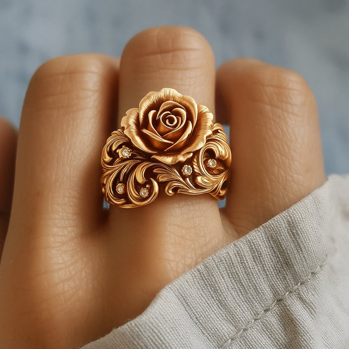 Anello Fiore Dorato