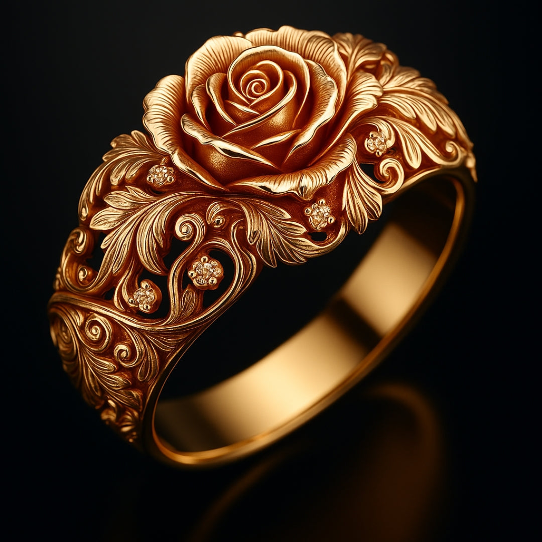 Anello Fiore Dorato