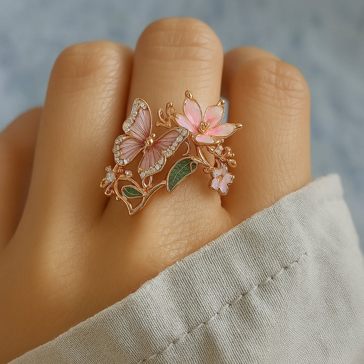 Anello in Zirconia Farfalla Nature Bright