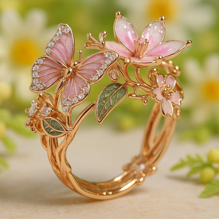 Anello in Zirconia Farfalla Nature Bright