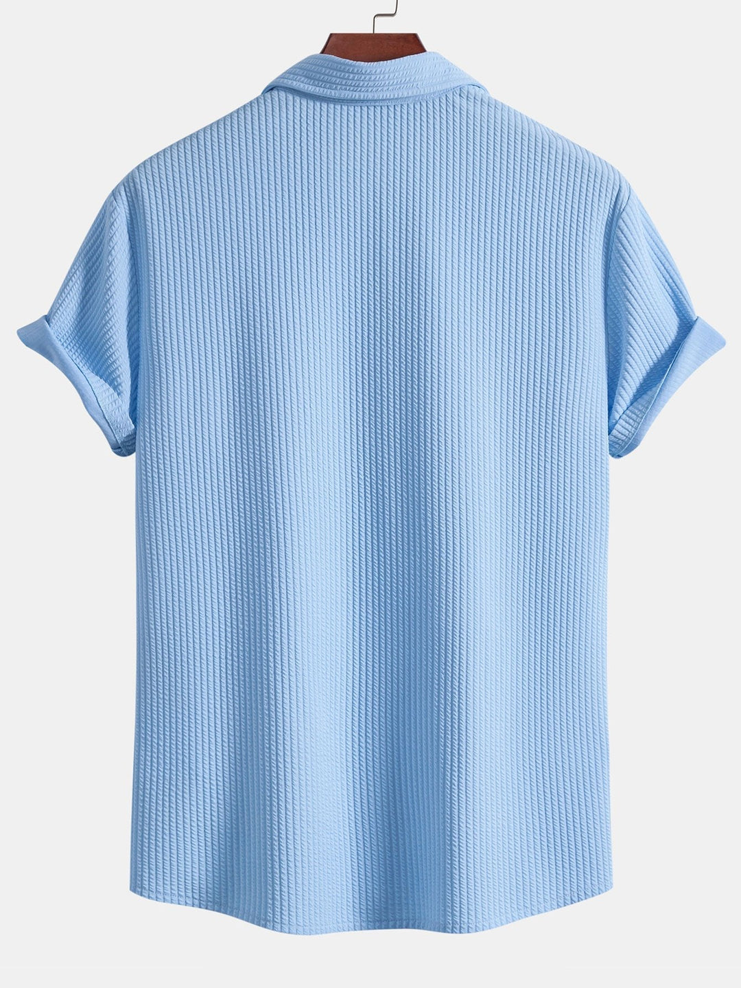 Camicia a bottoni in cotone muscolare