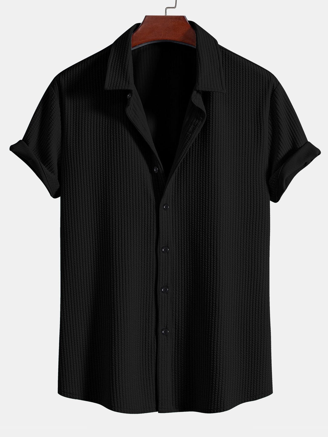 Camicia a bottoni in cotone muscolare