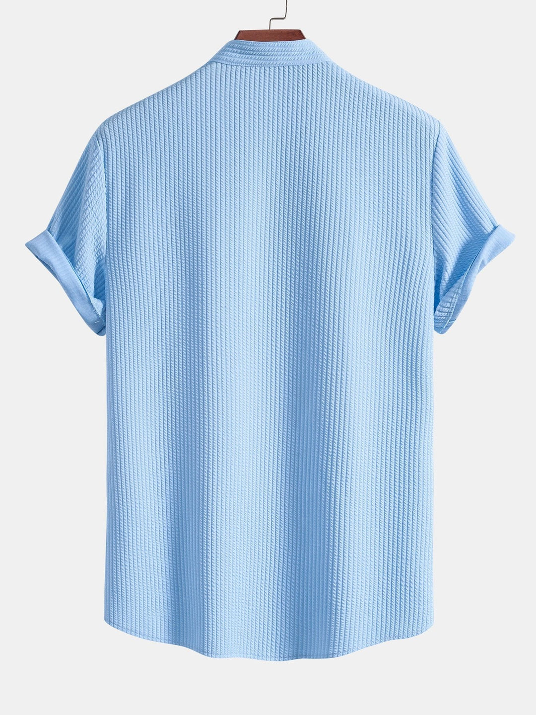 Camicia e pantaloni corti con colletto a coste muscolari