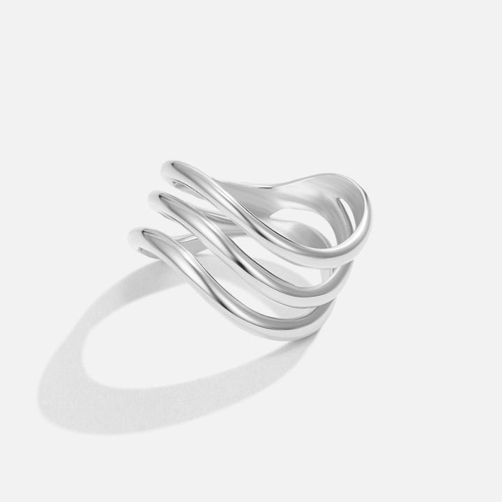 Anello in argento Kiya a strati