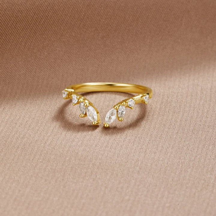 Frieden - Anello in Oro Cristallo
