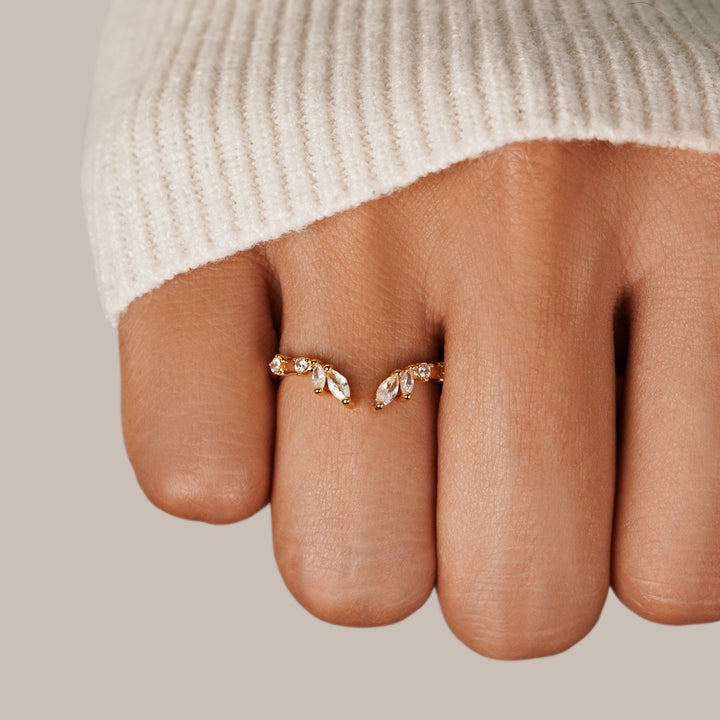 Frieden - Anello in Oro Cristallo