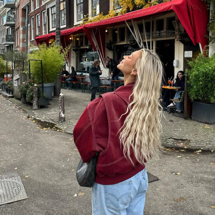 Roxane™ - Giacca in pelle Oversize