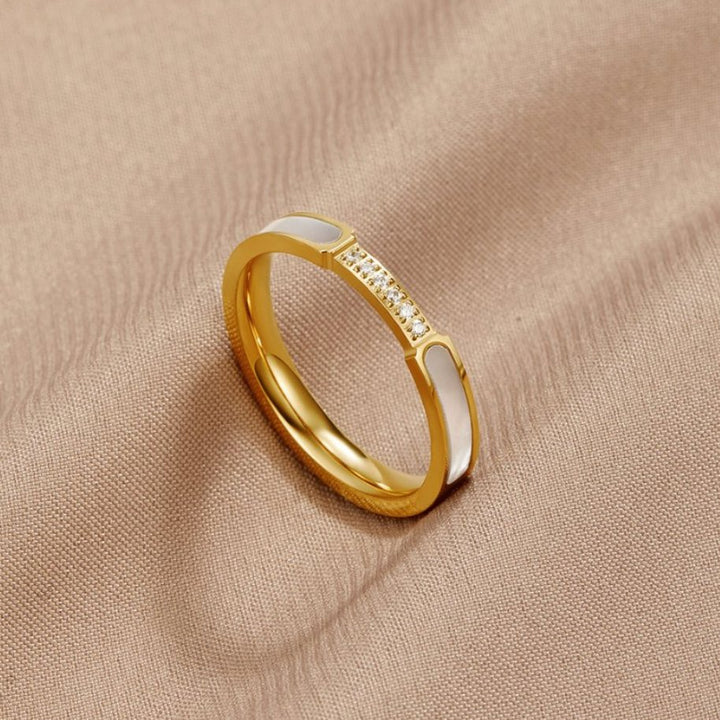 Unità - Anello in perle e cristalli