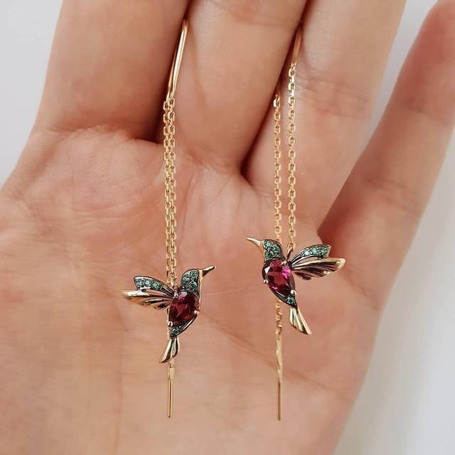 Orecchini a forma di Colibrì