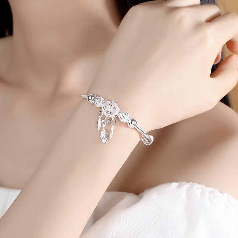 Bracciale Dreamcatcher Regolabile in Argento 925