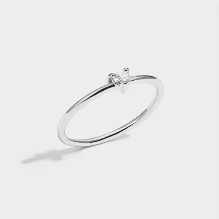 'Kleine Liebe' Anello in cristallo a forma di cuore