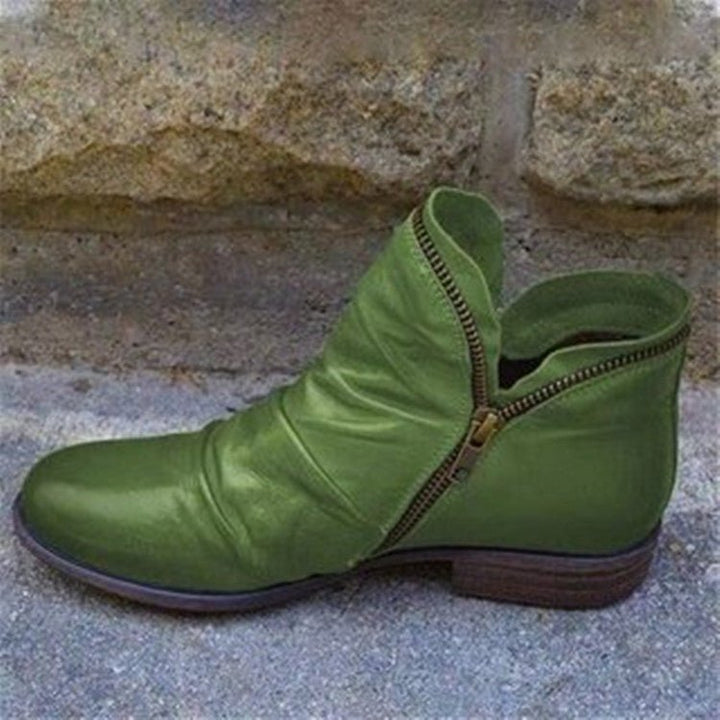 Vianne™ - Stivaletti in pelle con chiusura lampo