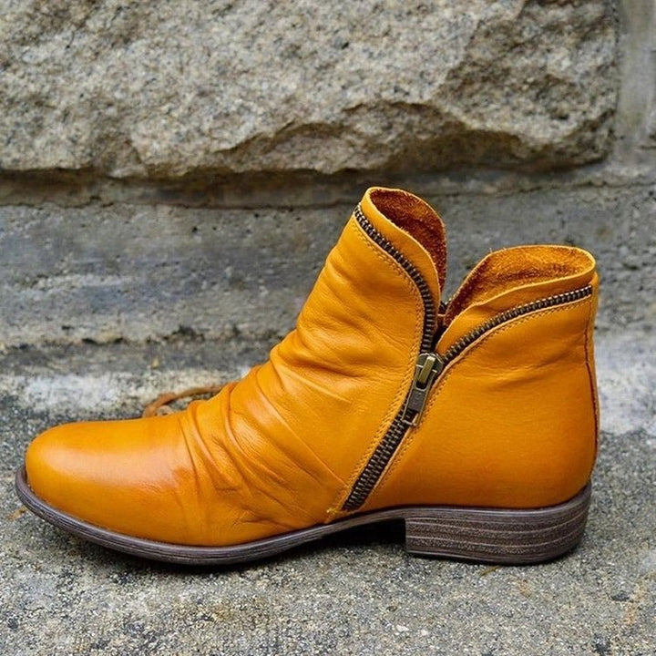 Vianne™ - Stivaletti in pelle con chiusura lampo